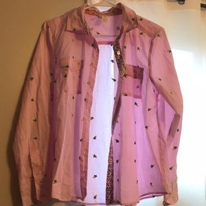 Matilda Jane pink shirt with floral detail